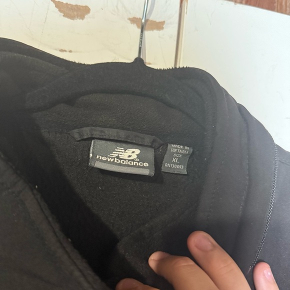 New Balance 2-in-1 Windbreaker and Fleece Jacket Black Size XL Full Zip - Picture 6 of 9